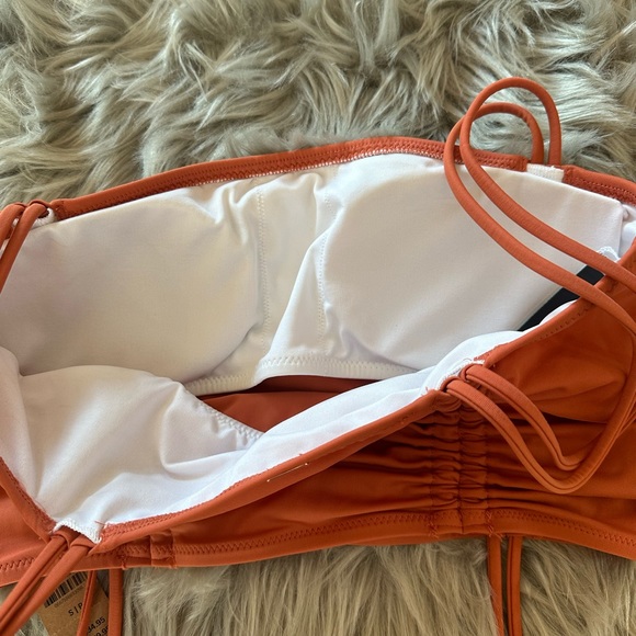 Burnt Orange Adjustable Swimsuit Top - Picture 8 of 9